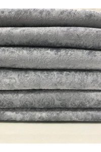 Enti Ev Tekstili 2313 Polyester Polar Jakarlı Süngerli Kaymaz Gri Üçlü Koltuk Örtüsü 170x200 cm