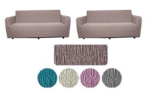 Güzelevim Polyester Jakarlı Süngersiz Kırçıllı Giydirmeli Kahverengi Koltuk Örtüsü 180x230 cm