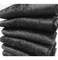 Deneme Zamanı Kadife Polar Jakarlı Süngerli Siyah Üçlü Koltuk Örtüsü 175x215 cm
