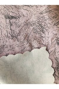 Miray Tekstil Kadife Süngerli Çizgili Pembe Tekli Koltuk Örtüsü 170x210 cm