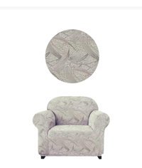 Akbu Polyester Süngersiz Giydirmeli Lastikli Bej Tekli Koltuk Örtüsü 75x120 cm
