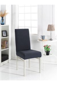 Hanemce Pamuklu - Polyester Likralı Antrasit Koltuk Örtüsü 35x45 cm