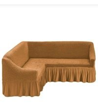 Akbu Pamuklu - Polyester Bürümcük Süngersiz Giydirmeli Lastikli Kırmızı Tekli Koltuk Örtüsü 180x350 cm