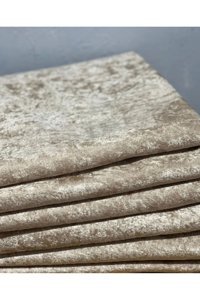 Esse Kadife Polar Jakarlı Süngerli Kahverengi Üçlü Koltuk Örtüsü 160x210 cm