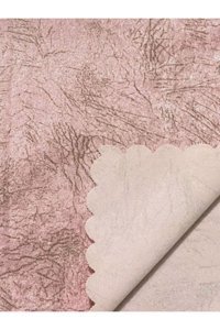 Yaren Çeyiz Kadife Polar Süngerli Geometrik Desenli Pembe Tekli Koltuk Örtüsü