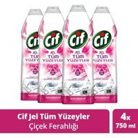 Cif Jel Çiçek Ferahlığı Yüzey Temizleyici 4x750 ml
