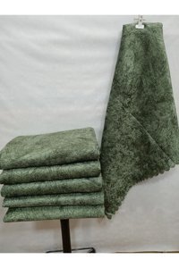 Madame Clean Home Polyester Süngerli Çizgili Yeşil Tekli Koltuk Örtüsü 175x215 cm
