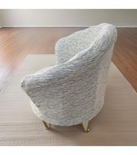 Uzhanem Pamuklu - Polyester Bürümcük-Likralı Süngerli Çizgili Giydirmeli Bej Tekli Koltuk Örtüsü 55x85 cm