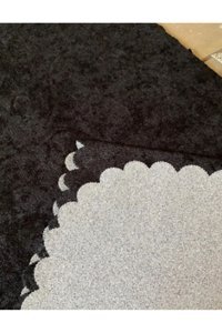 Esse Kadife Polar Jakarlı Süngerli Siyah Üçlü Koltuk Örtüsü 170x210 cm