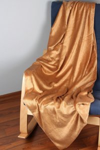 Bc Home Polyester Peluş Süngersiz Düz Hardal Tekli Koltuk Örtüsü 90x140 cm