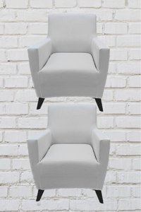 Şahane Ev Mikro Polyester Likralı Jakarlı Süngersiz Düz Giydirmeli Lastikli Bej Tekli Koltuk Örtüsü 38x46 cm