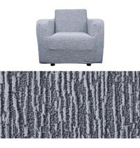 Tuchmall Likralı Jakarlı Süngerli Düz Giydirmeli Gri Tekli Koltuk Örtüsü 110x150 cm