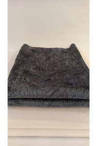 Ceyizimdekor Pamuklu - Polyester Polar Jakarlı Süngerli Antrasit Üçlü Koltuk Örtüsü 185x215 cm