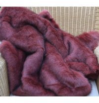 Mer Home Polyester Peluş Süngersiz Bordo Tekli Koltuk Örtüsü 130x150 cm