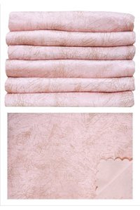 Madame Clean Home Kadife Süngerli Çizgili Pembe Tekli Koltuk Örtüsü 175x215 cm