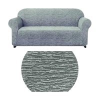 Akyol Home Süngersiz Giydirmeli Lastikli Gri Tekli Koltuk Örtüsü 185x220 cm