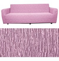 Bibaha Pamuklu Jakarlı Süngersiz Düz Giydirmeli Lastikli Pembe Tekli Koltuk Örtüsü 180x230 cm