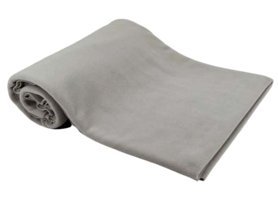 Ecottonworks Polyester Polar Jakarlı Süngersiz Düz Gri Üçlü Koltuk Örtüsü 200x220 cm