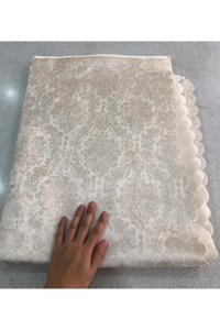 Turkanlar Home Kadife Polar Süngerli Geometrik Desenli Su Geçirmez Bej Tekli Koltuk Örtüsü 180x200 cm