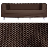 Tuchmall Polyester Likralı Süngerli Petek Desenli Giydirmeli Kahverengi Tekli Koltuk Örtüsü 230x180 cm