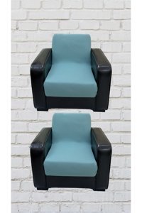 Şahane Ev Mikro Polyester Likralı Jakarlı Süngersiz Düz Giydirmeli Lastikli Yeşil Üçlü Koltuk Örtüsü 78x55 cm