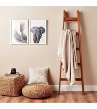 Bella Maison Bunny Polyester Süngersiz Düz Gri Tekli Koltuk Örtüsü 130x170 cm