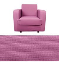 Tuchmall Polyester Likralı Süngerli Petek Desenli Giydirmeli Pembe Tekli Koltuk Örtüsü 80x120 cm