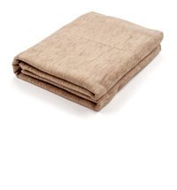 Vagonik Şönil Polar Süngersiz Çizgili Kahverengi Tekli Koltuk Örtüsü 170x210 cm