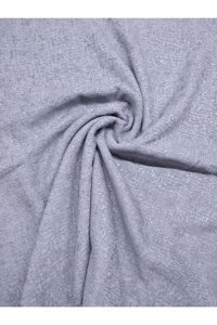 Poyraz Garanti Pamuklu - Polyester Nubuk Jakarlı Süngersiz Düz Gri Tekli Koltuk Örtüsü 175x215 cm