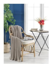 Betires Home TZ-14017 Akrilik-Pamuklu Süngersiz Bej Tekli Koltuk Örtüsü 130x170 cm