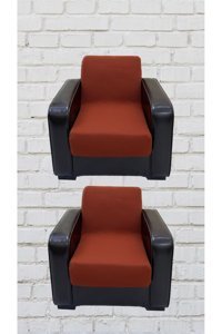 Şahane Ev Mikro Polyester Likralı Jakarlı Süngersiz Düz Giydirmeli Lastikli Turuncu Tekli Koltuk Örtüsü 78x55 cm