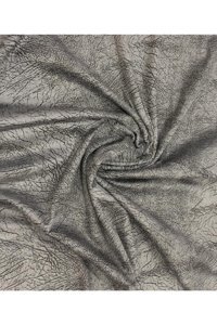 Lavina Pamuklu - Polyester Nubuk Süngersiz Çizgili Gri Tekli Koltuk Örtüsü 130x170 cm