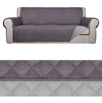 Riseler Home Mikrofiber Likralı Jakarlı Süngersiz Çizgili Giydirmeli Gri Üçlü Koltuk Örtüsü 195x215 cm