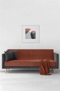 Favora Şönil Polar Süngersiz Düz Kiremit Tekli Koltuk Örtüsü 180x215 cm