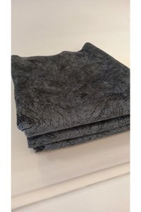 Ceyizimdekor Kadife Polar Jakarlı Süngerli Gri Üçlü Koltuk Örtüsü 175x210 cm