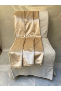 Yastıkminder Kadife Polar Saçaklı Süngersiz Düz Lacivert Tekli Koltuk Örtüsü 140x140 cm