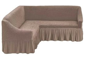 Elgeyar Pamuklu - Polyester Bürümcük Jakarlı Süngersiz Armürlü Giydirmeli Lacivert Dörtlü Koltuk Örtüsü 180x350 cm