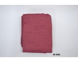 Laris 26 Pamuklu - Polyester Süngersiz Çizgili Kaymaz Pembe Tekli Koltuk Örtüsü 215x175 cm