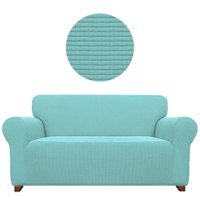 Güzelevim Pamuklu - Polyester Süngersiz Düz Giydirmeli Krem Üçlü Koltuk Örtüsü 180x220 cm