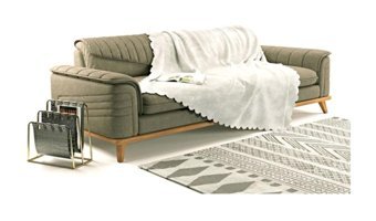 A.S.T Topdağı Tekstil Polyester Süngersiz Düz Bej Tekli Koltuk Örtüsü 180x220 cm