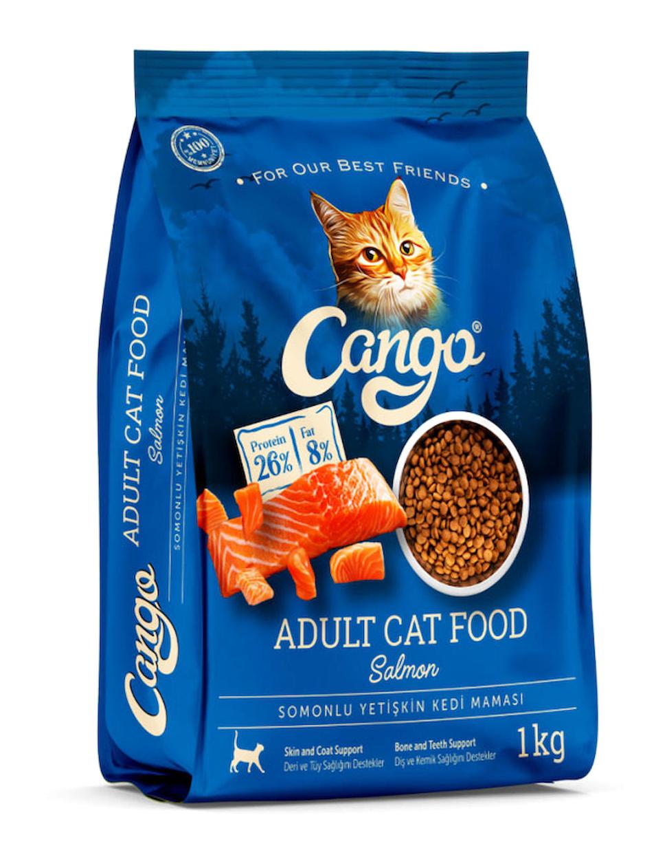 Cango For Our Best Friends Somonlu Az Tahıllı Yetişkin Kuru Kedi Maması 1 kg