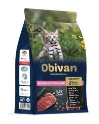 Obivan Low Grain Kuzu Etli Az Tahıllı Yavru Kuru Kedi Maması 3x1 kg