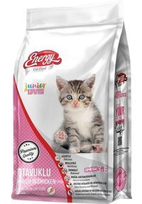 Energy Premium Quality Tavuk Az Tahıllı Yavru Kuru Kedi Maması 3 kg