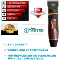 Powertec Saç Sakal Vücut 9 Başlıklı Çok Amaçlı Islak Kuru Tıraş Makinesi