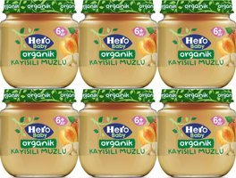 Hero Baby Organik Meyveli Kavanoz Maması 6x120 gr