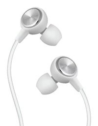 Linktech H70 Silikonlu Mikrofonlu 3.5 mm Jak Kablolu Kulaklık Gümüş
