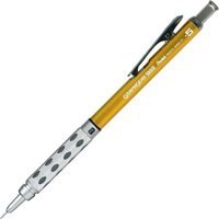 Pentel Graphgear 1000 PG1015C-BX Silgili Metal Metalik Sarı 0.5 mm Uçlu Versatil Kalem