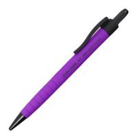 Faber-Castell Tri Click Kauçuk Kaplama 17189 Silgili Plastik Metal Mor 0.7 mm Uçlu Versatil Kalem