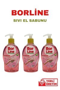 Bor Line Bahar Çiçekleri Alkolsüz Nemlendiricili Parabensiz 3'lü 400 ml Sıvı Sabun