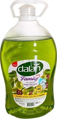 Dalan Family Zeytinyağlı Alkolsüz Antibakteriyel Organik 3 lt Sıvı Sabun